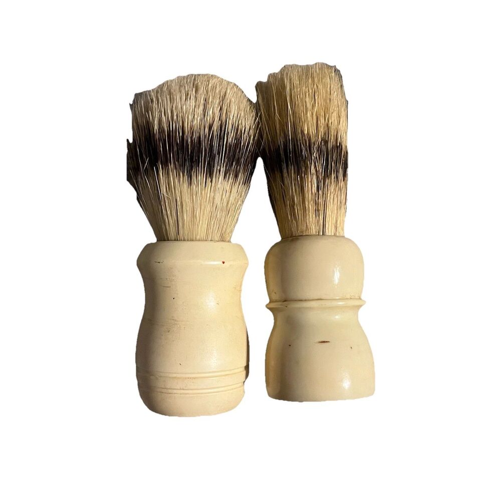 Vintage Shaving Brushes Made Rite & Surry Made In America Lot of 2